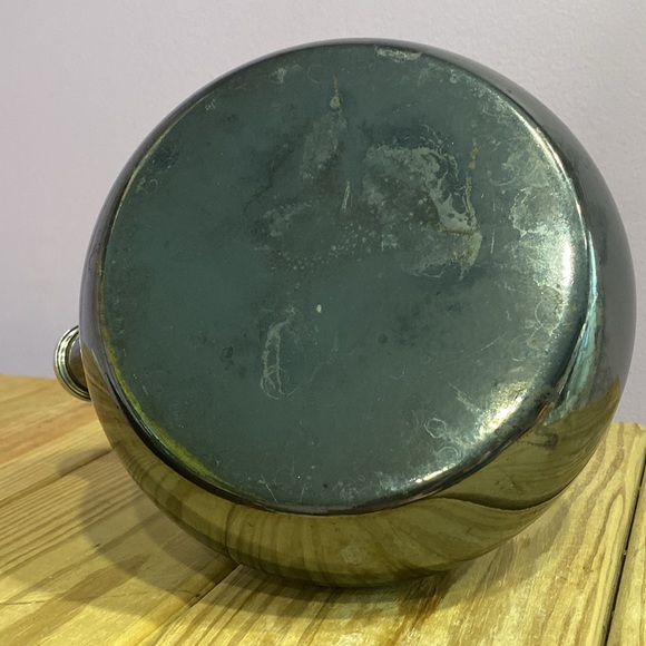 Vintage Chantal Tea Pot Kettle Whistling Stovetop Onyx Black Stainless Steel !! - Picture 6 of 14